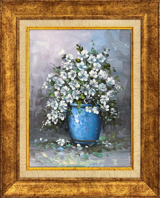 Papatya Işıltısı Yağlı Boya Tablosu