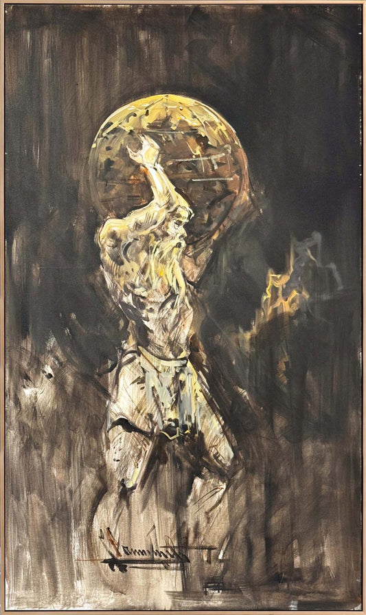 Gök Kubbenin Ağırlığı Yağlı Boya Tablosu