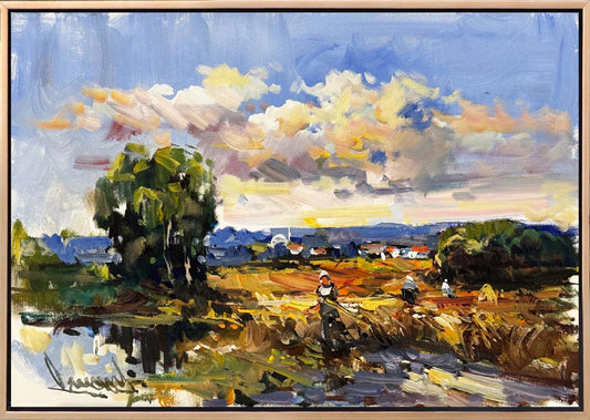 Hasat Zamanı Bekleyiş Yağlı Boya Tablosu