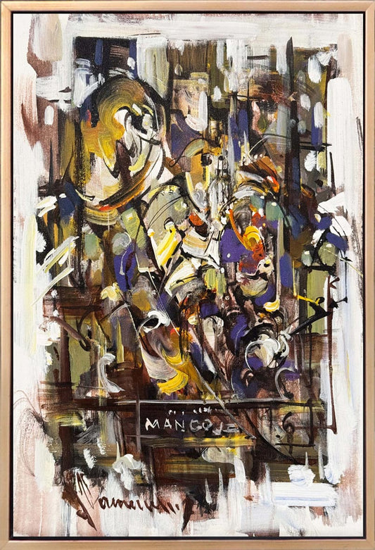 Dinamik Çarpışma Yağlı Boya Tablosu