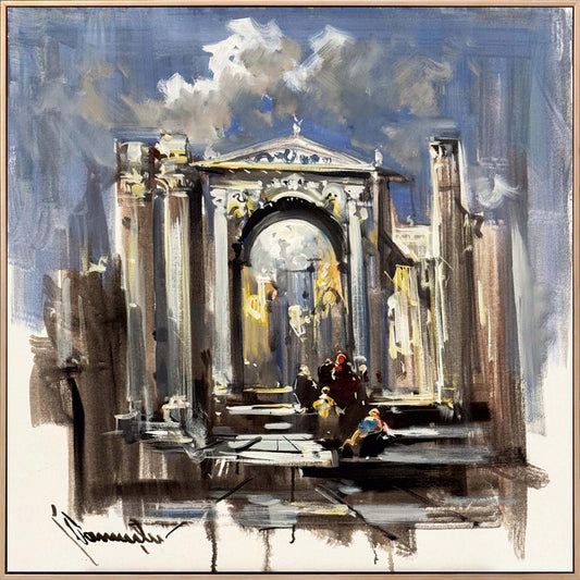 Antik Şehirin Kapısı Yağlı Boya Tablosu