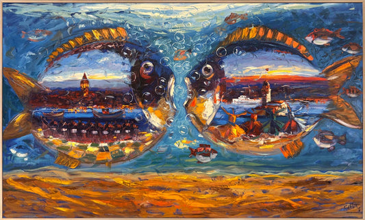 Denizin İstanbul Rüyası Yağlı Boya Tablosu
