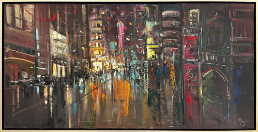 Şehirin İzleri Yağlı Boya Tablosu Simurg Sanatevi