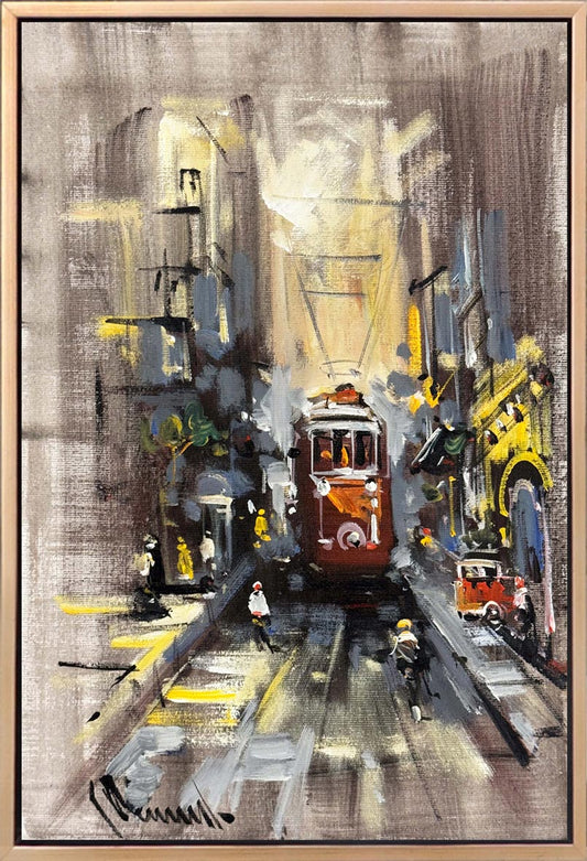 İstiklal'de Düşler Yağlı Boya Tablosu