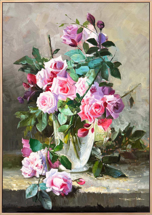 Solmayan Güller Yağlı Boya Tablosu