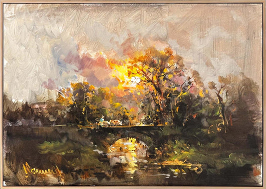 Saklı Nehir Yağlı Boya Tablosu