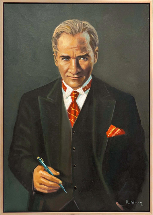 Mustafa Kemal'in Vizyonu Yağlı Boya Tablosu Simurg Sanatevi