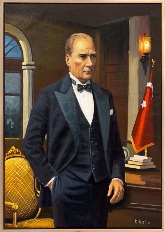 Gazi Mustafa Kemal Yağlı Boya Tablosu Simurg Sanatevi