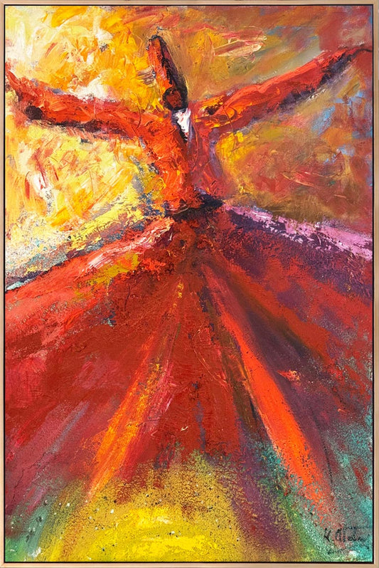 Semadaki Huzur Yağlı Boya Tablosu