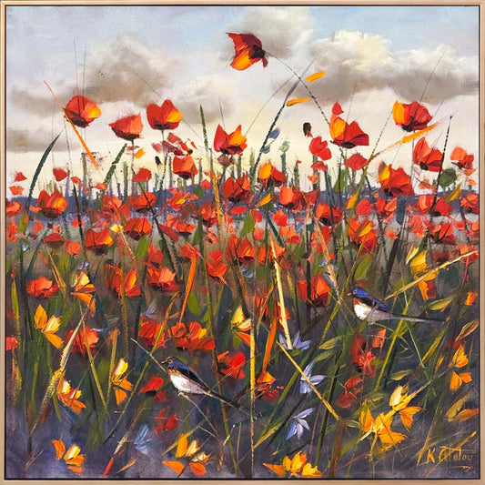 Hasret Çiçekleri Yağlı Boya Tablosu