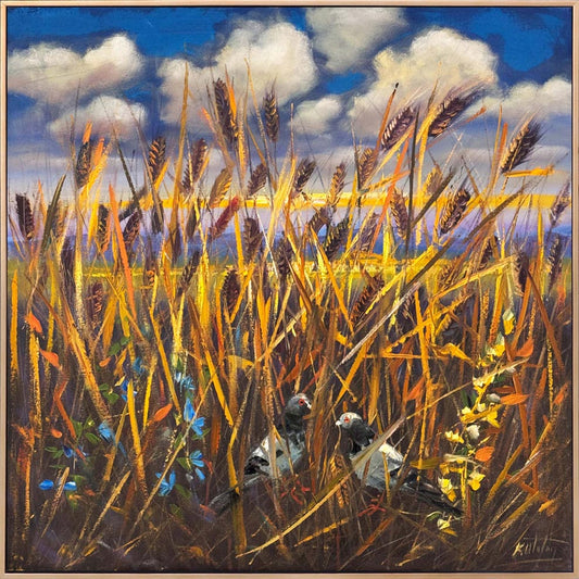 Altın Başaklar Arasında Yağlı Boya Tablosu