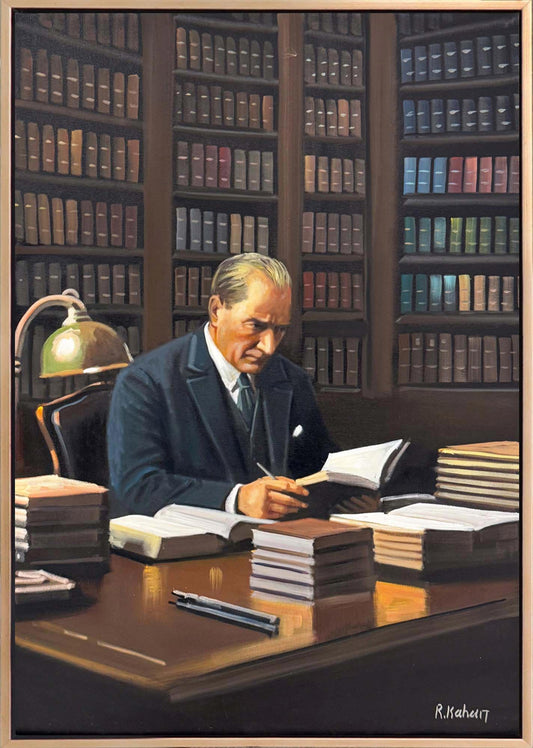 Atatürk ve Modern Türkiye Yağlı Boya Tablosu
