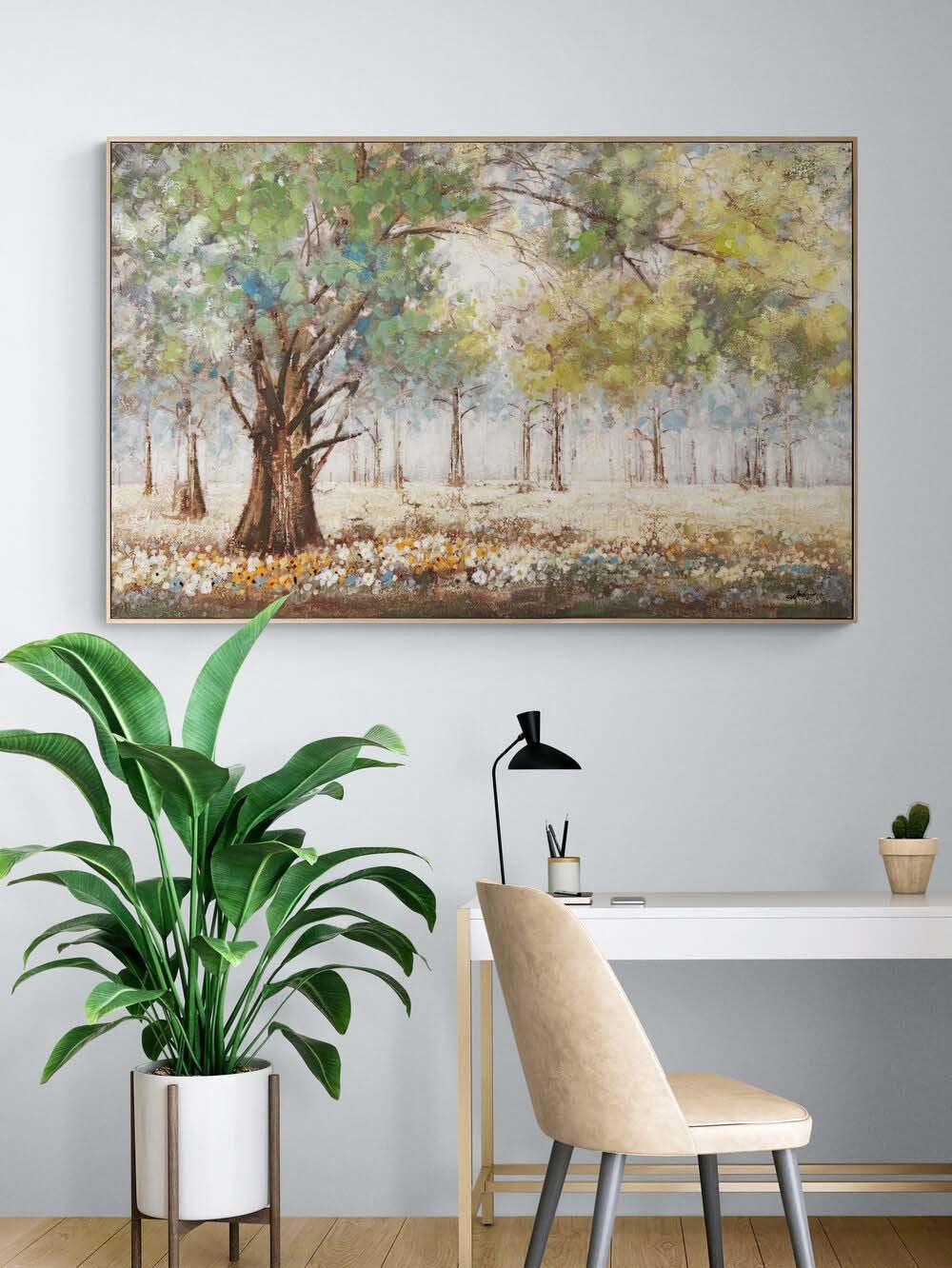 Baharın Kucağında Yağlı Boya Tablosu