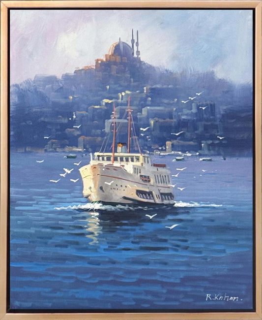 Boğazın Günlüğü Yağlı Boya Tablosu Simurg Sanatevi
