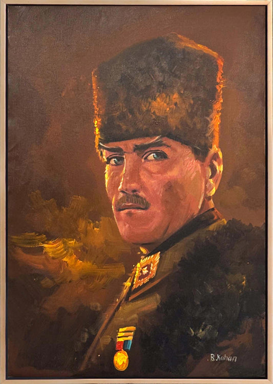 Atatürk'ün Potresi Yağlı Boya Tablosu Simurg Sanatevi