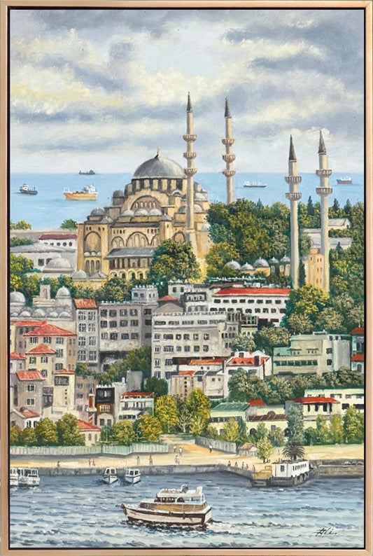 Süleymaniye Cami Yağlı Boya Tablosu Simurg Sanatevi
