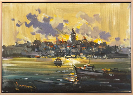 Ebedi İstanbul Yağlı Boya Tablosu Simurg Sanatevi
