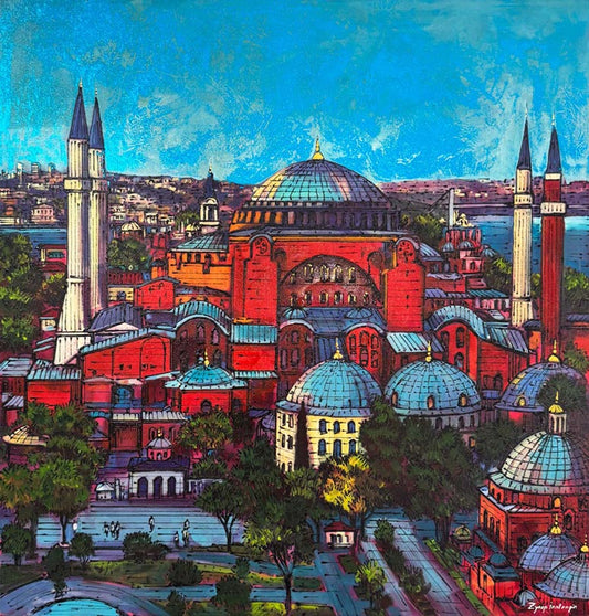 Ayasoyfa'nın Heybeti Yağlı Boya Tablosu Simurg Sanatevi