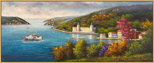 Boğazdan Kuleli'ye Yağlı Boya Tablosu Simurg Sanatevi