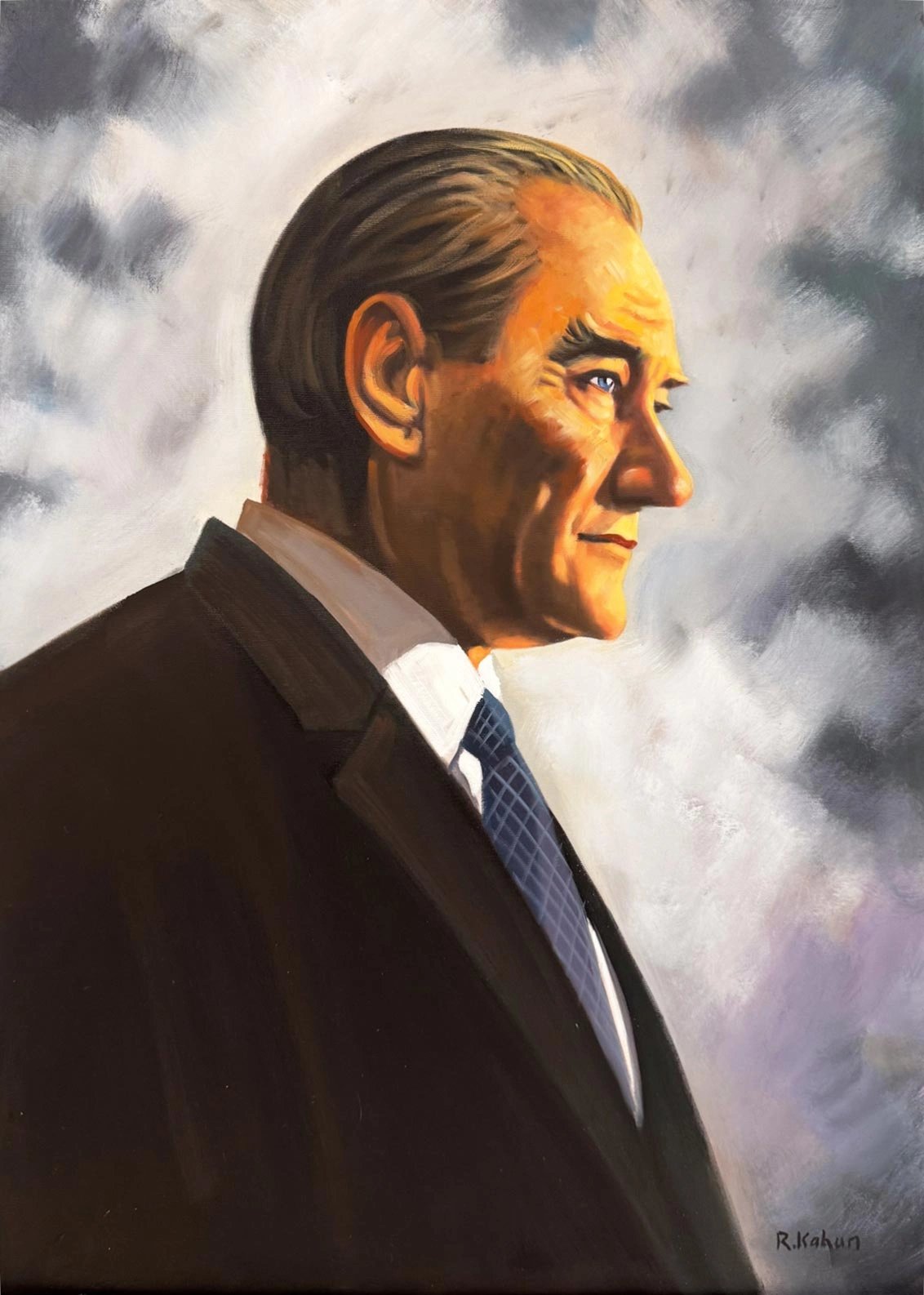 Bir Devrin Işığı Yağlı Boya Tablosu