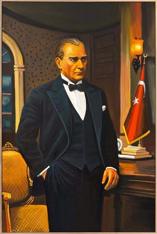 Mustafa Kemal’in Sessizliği Yağlı Boya Tablosu Simurg Sanatevi