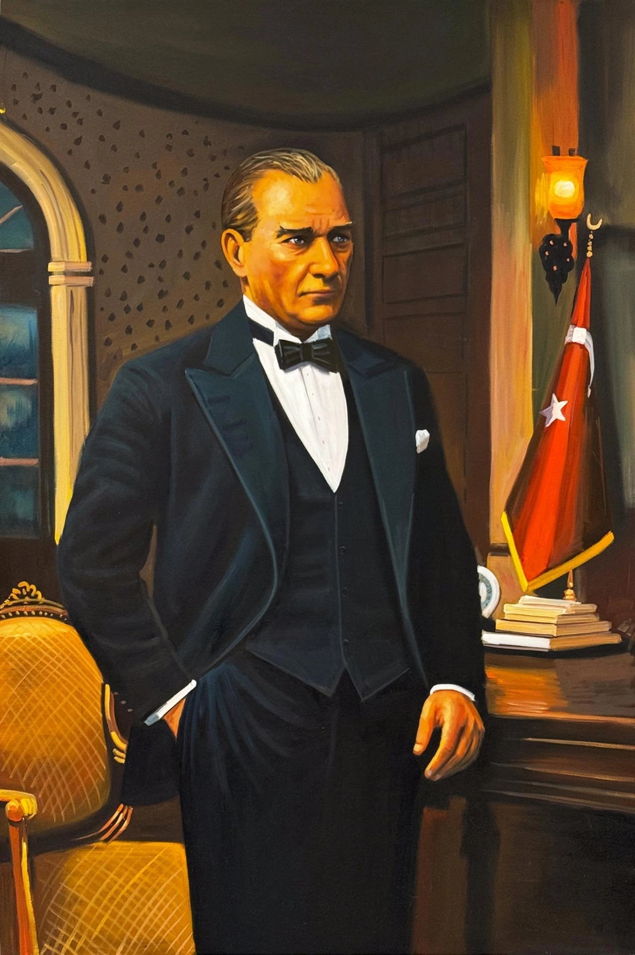 Mustafa Kemal’in Sessizliği Yağlı Boya Tablosu