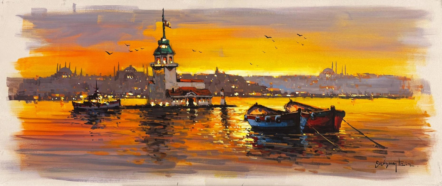 Kulenin Gördüğü Zaman Yağlı Boya Tablosu