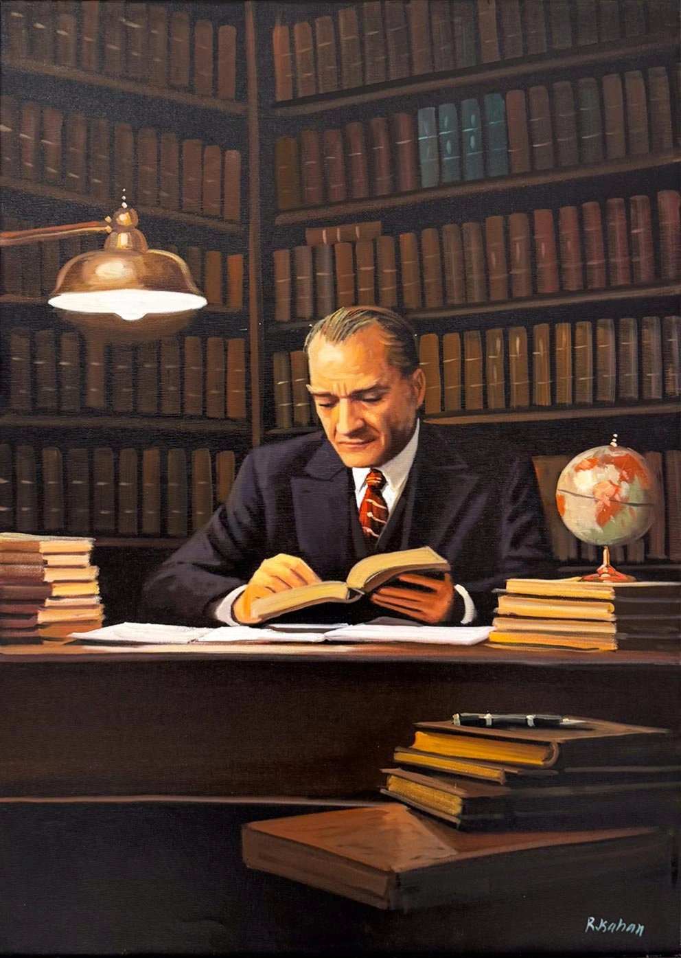 Gazi’nin Kalemi Yağlı Boya Tablosu