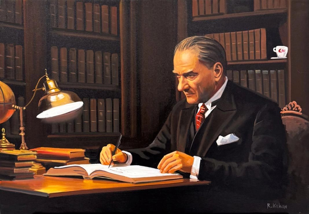 Atatürk'ün Karar Anı Yağlı Boya Tablosu