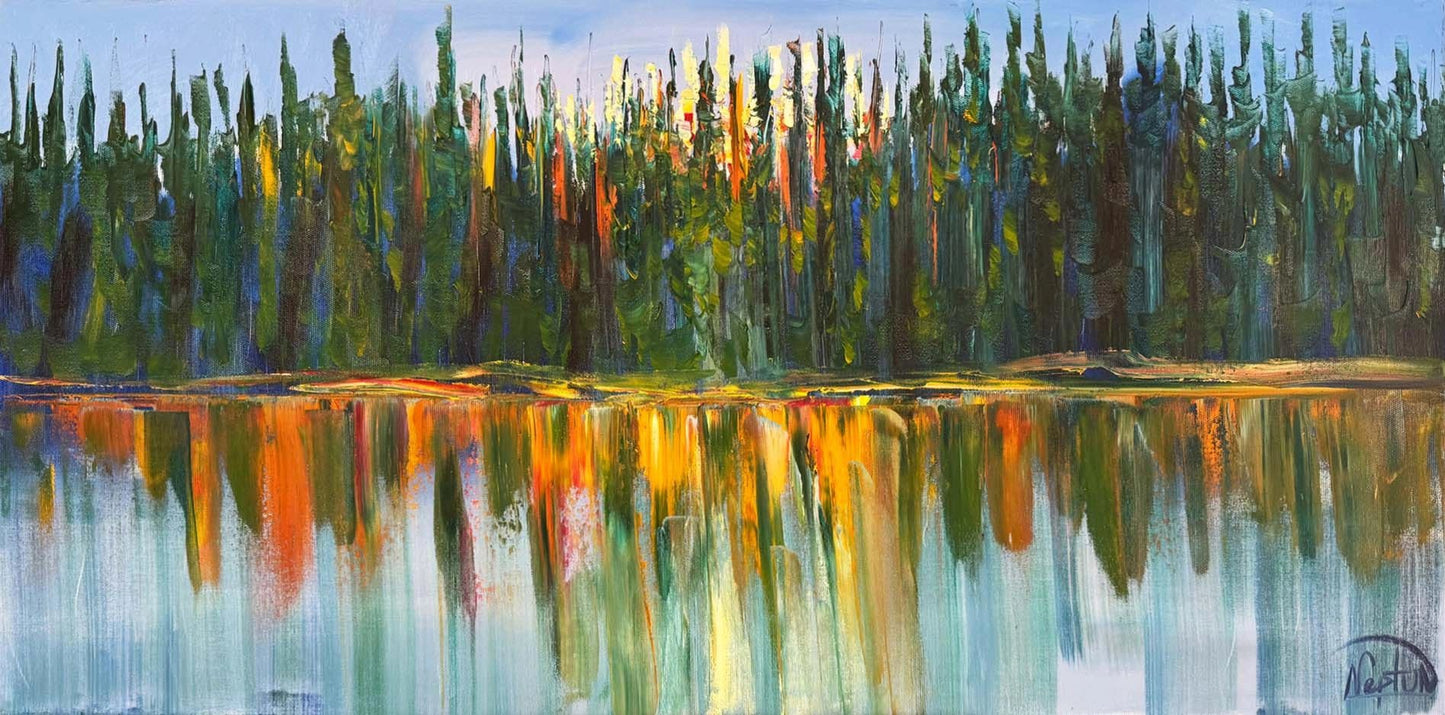 Yeşil Gerilim Yağlı Boya Tablosu