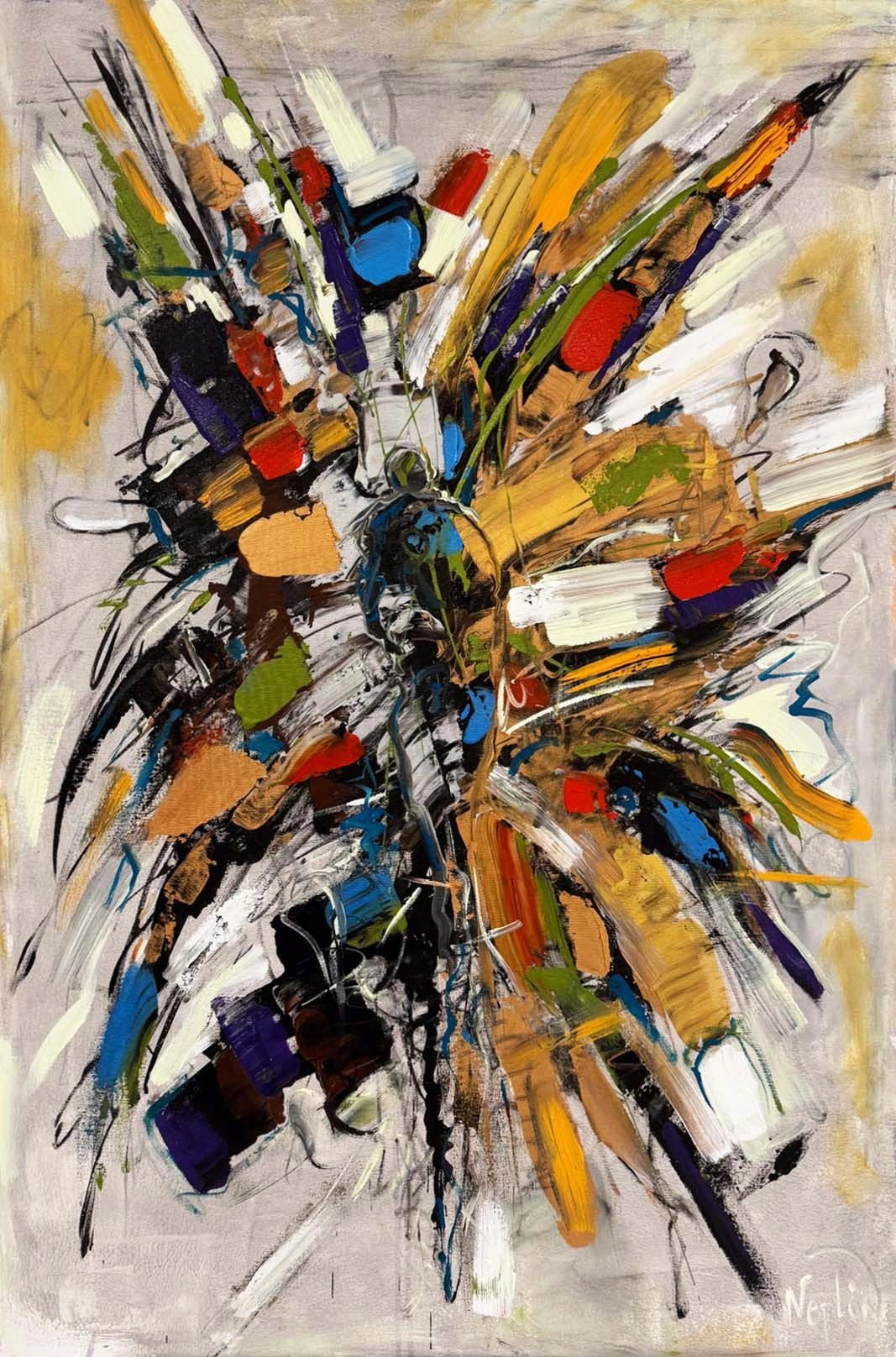 Bir Anın Parçaları Yağlı Boya Tablosu