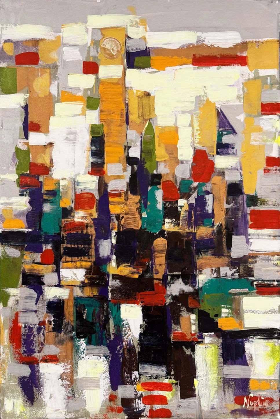 Denge Arayışı Yağlı Boya Tablosu