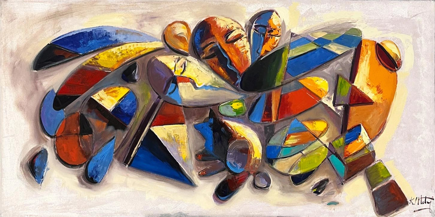 Sessiz Diyalog Yağlı Boya Tablosu