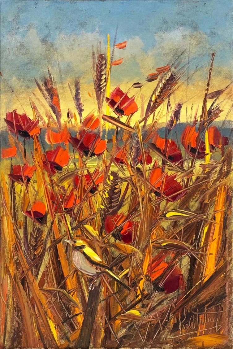 Kırda Buluşma Yağlı Boya Tablosu