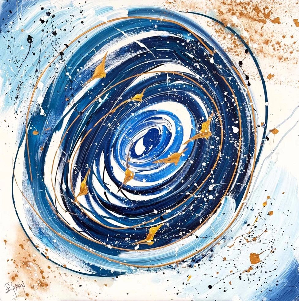 Kanatların Dansı Yağlı Boya Tablosu