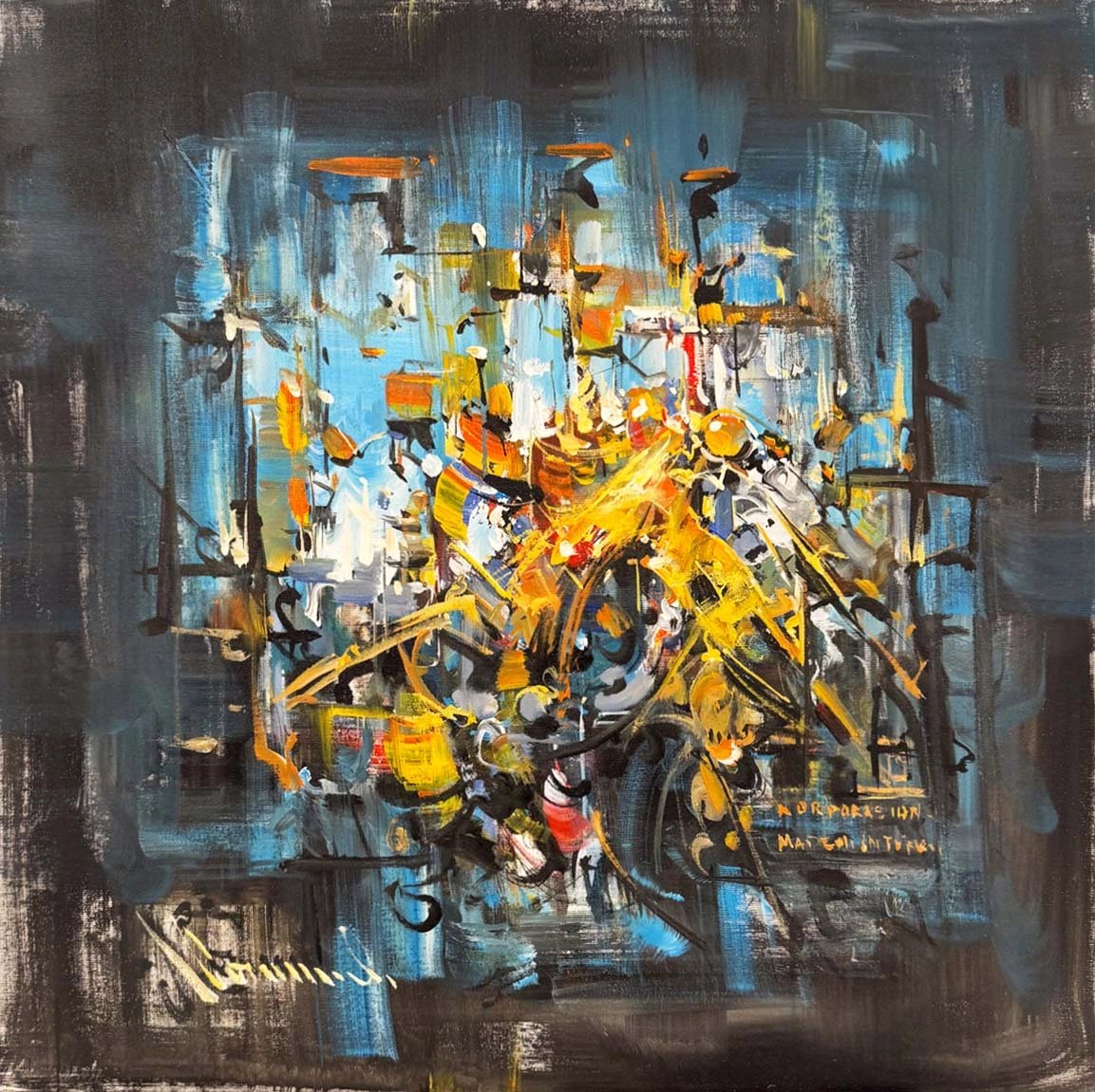 Görünmeyen Hat Yağlı Boya Tablosu