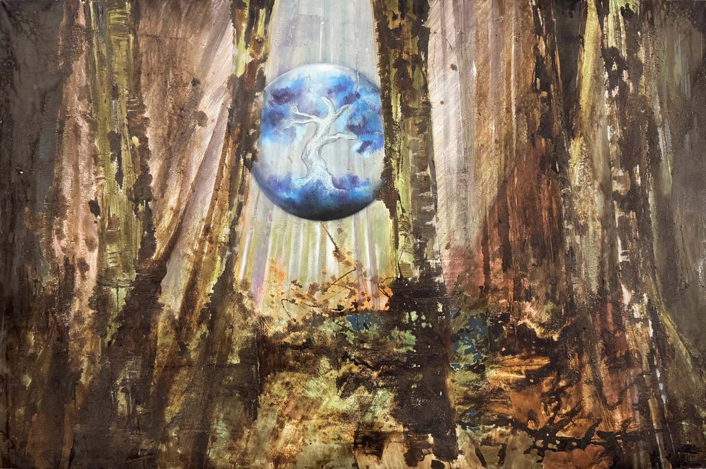 Ormanın Kalbi Yağlı Boya Tablosu