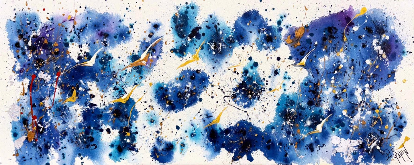 Lacivert Fırtına Yağlı Boya Tablosu