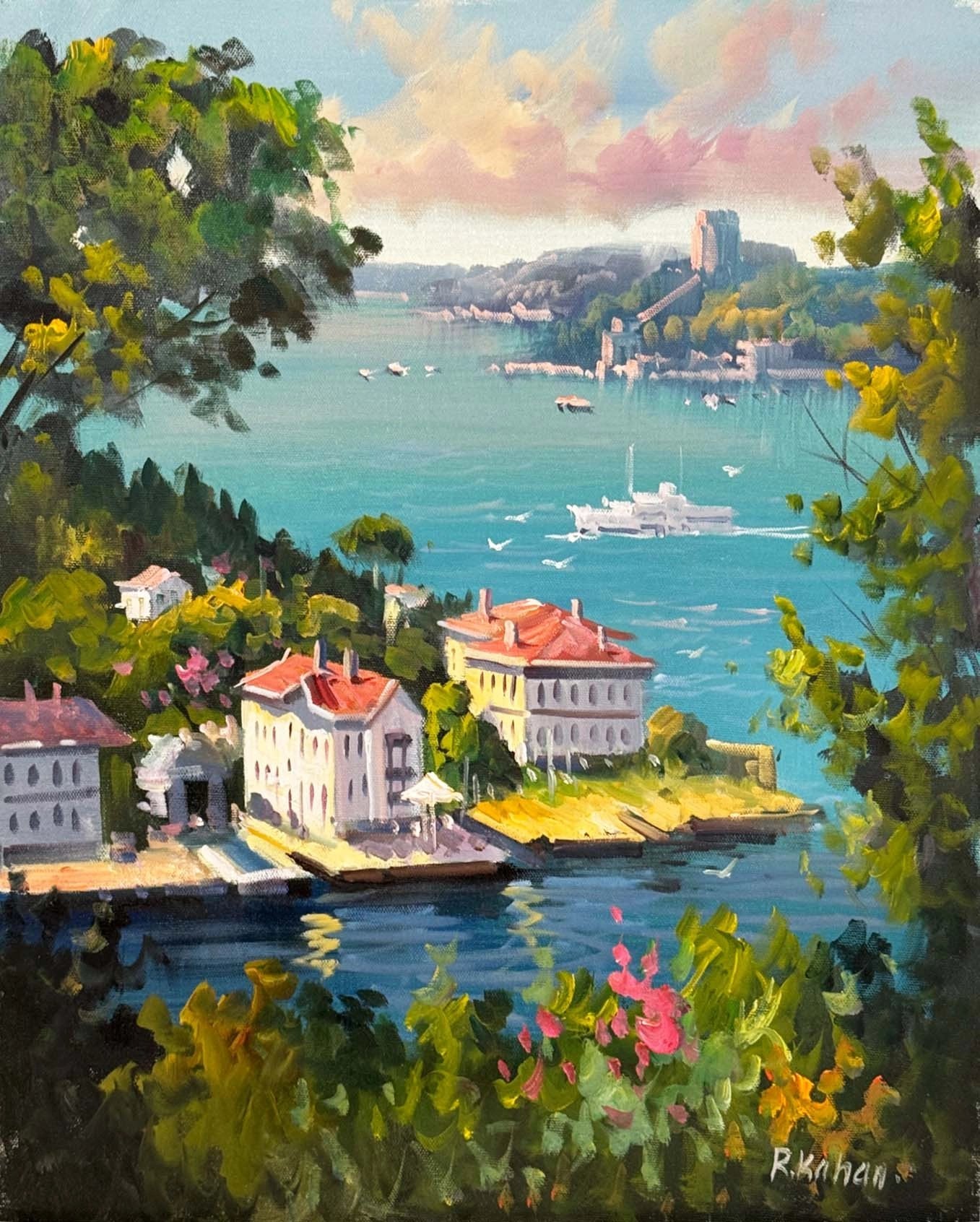 Boğazın Huzuru Yağlı Boya Tablosu