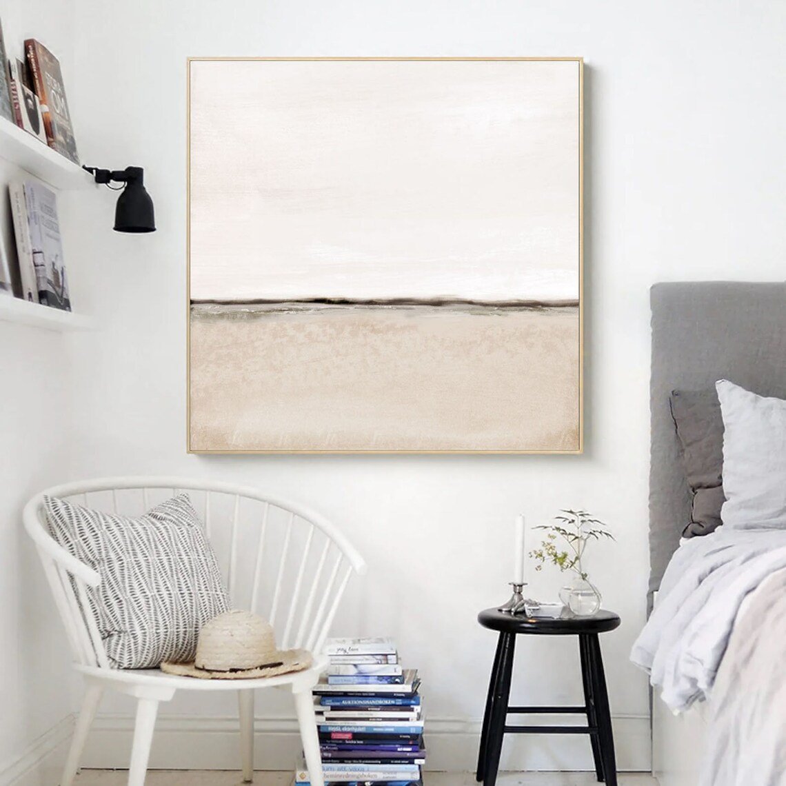 Nötr Soyut Siparişe Özel Soyut Yağlı Boya Tablo