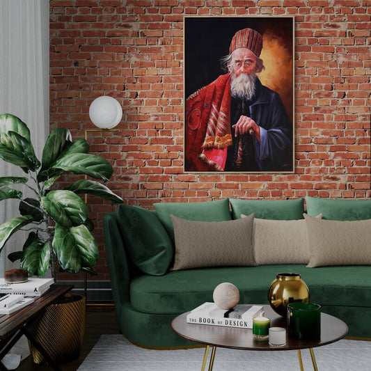 Halı Tüccarı Siparişe Özel Yağlı Boya Tablo Simurg Sanatevi