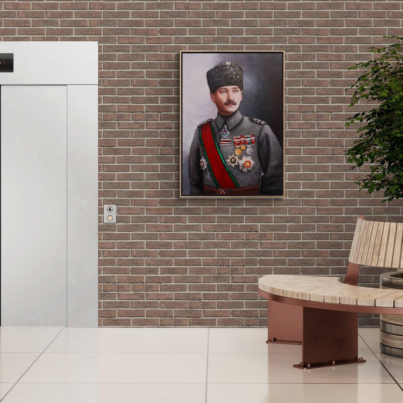 Büyük Liderin İzinde Siparişe Özel Yağlı Boya Tablo