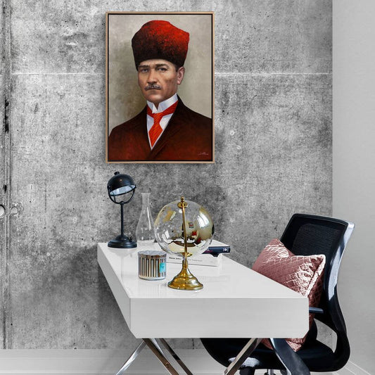 Geleceğe Yön Veren Lider Siparişe Özel Yağlı Boya Tablo Simurg Sanatevi