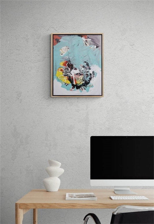 Soyut Keşifler Yağlı Boya Tablosu Simurg Sanatevi