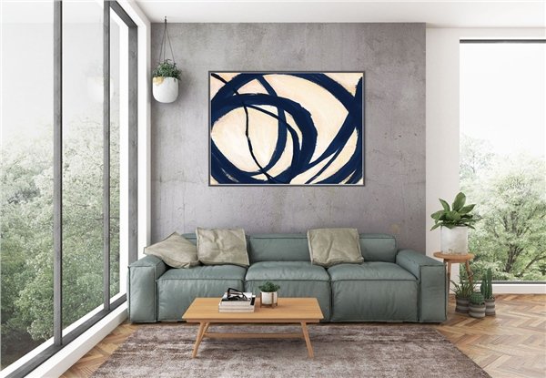 Minimal Çağdaş Siparişe Özel Soyut Yağlı Boya Tablo