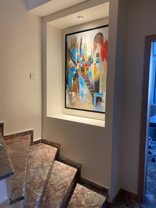 Minimalist Çağrışımlar Siparişe Özel Soyut Yağlı Boya Tablo