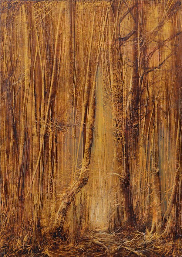 Sonbaharın Yorgun Dansı Yağlı Boya Tablosu