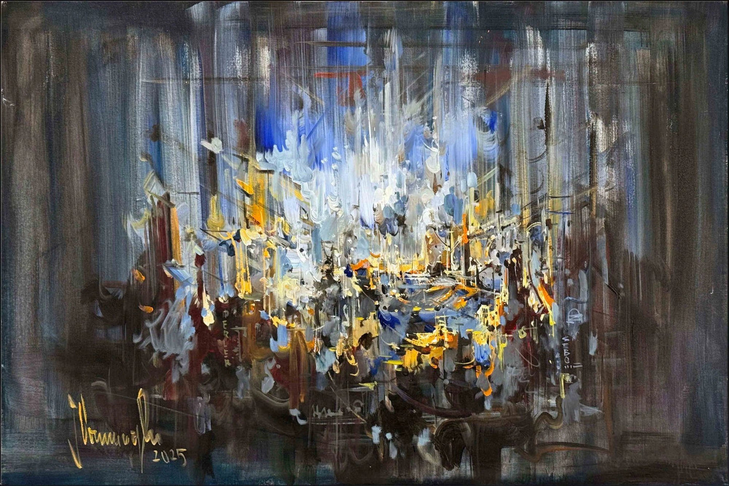 Akışın İçinden Yağlı Boya Tablosu