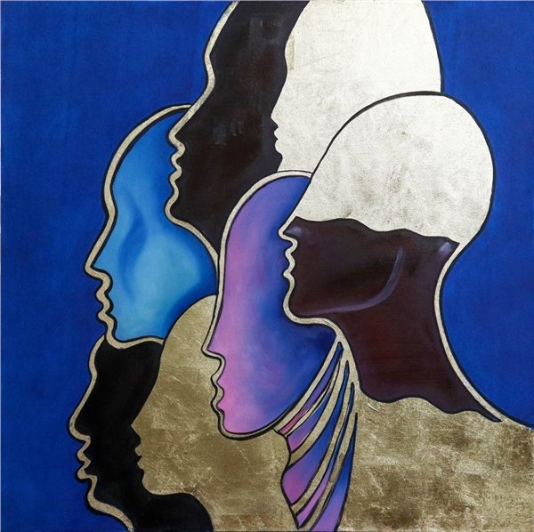 Soyut İfade ve İnsanlık Yağlı Boya Tablosu