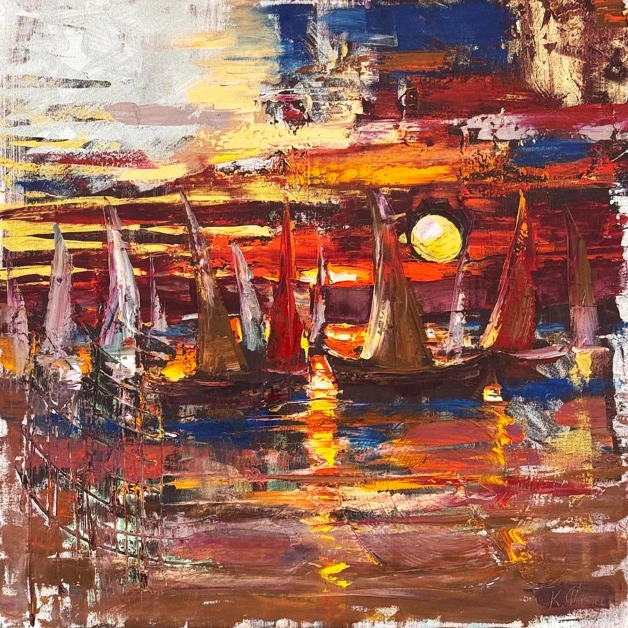 Altın Ufuk Yağlı Boya Tablosu